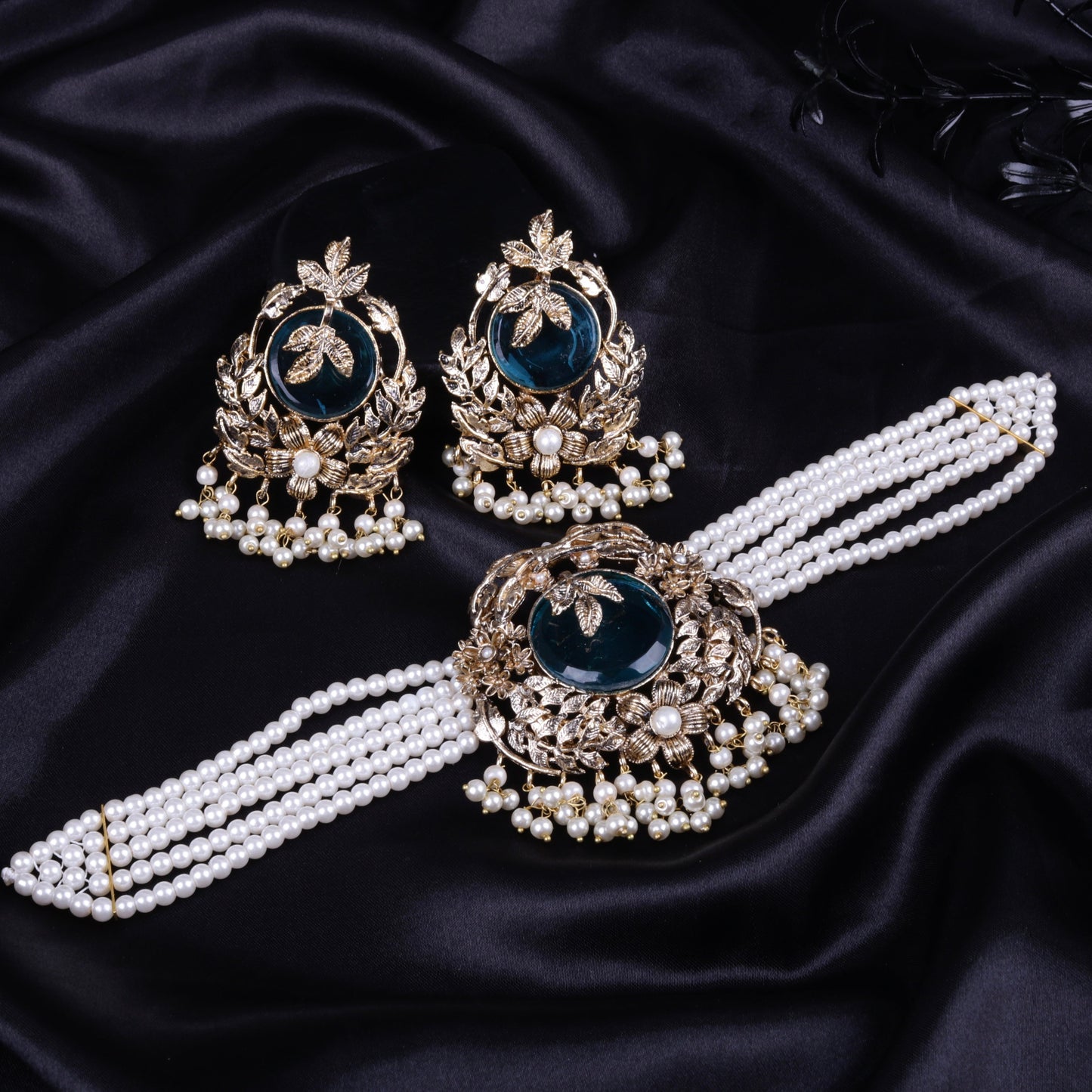 Orchid Hand Crafted Chokker Set 2