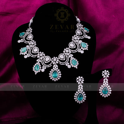 ORZALA SET SILVER MINT GREEN