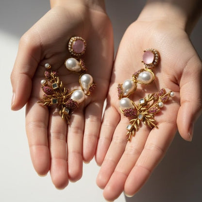 Pearl Shimmer Dangles
