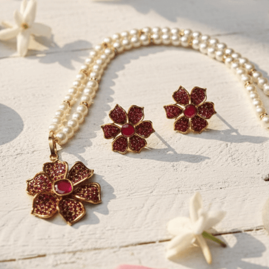 The Royal Fleur Pearl Set