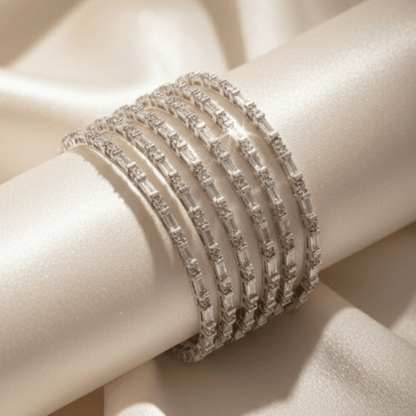 Celestial Golden Silver Six Bangles
