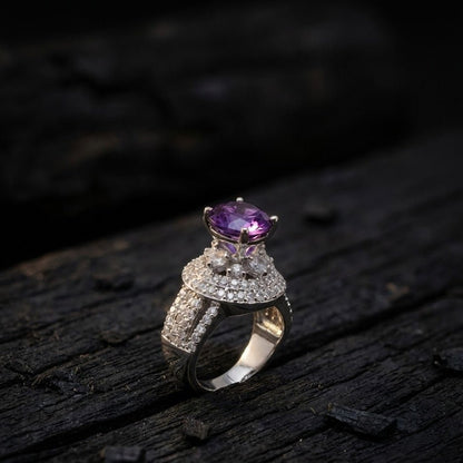 Moonstone Sterling Ring - 22K Gold Plated Ring