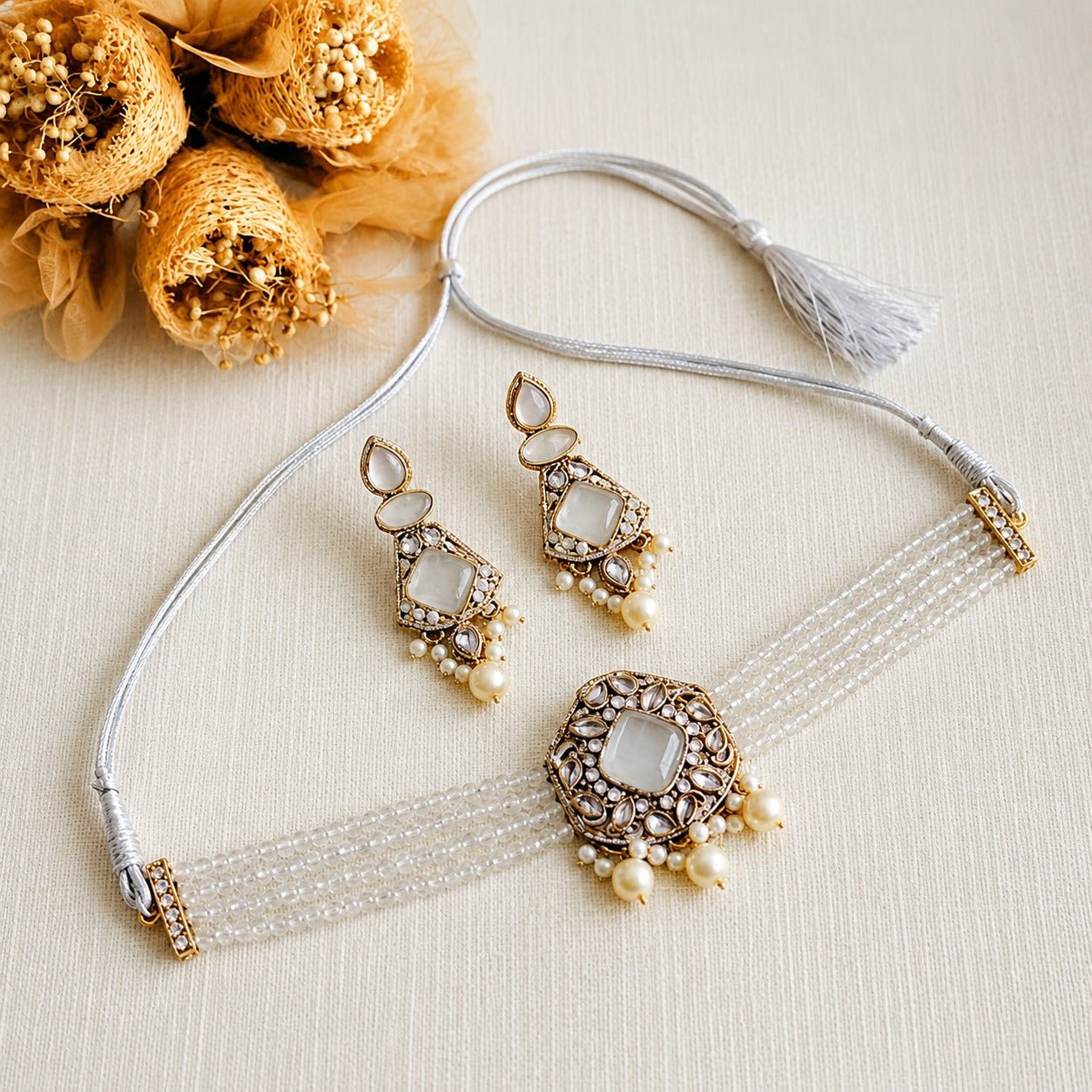 Egyptian Uncut Diamond Choker