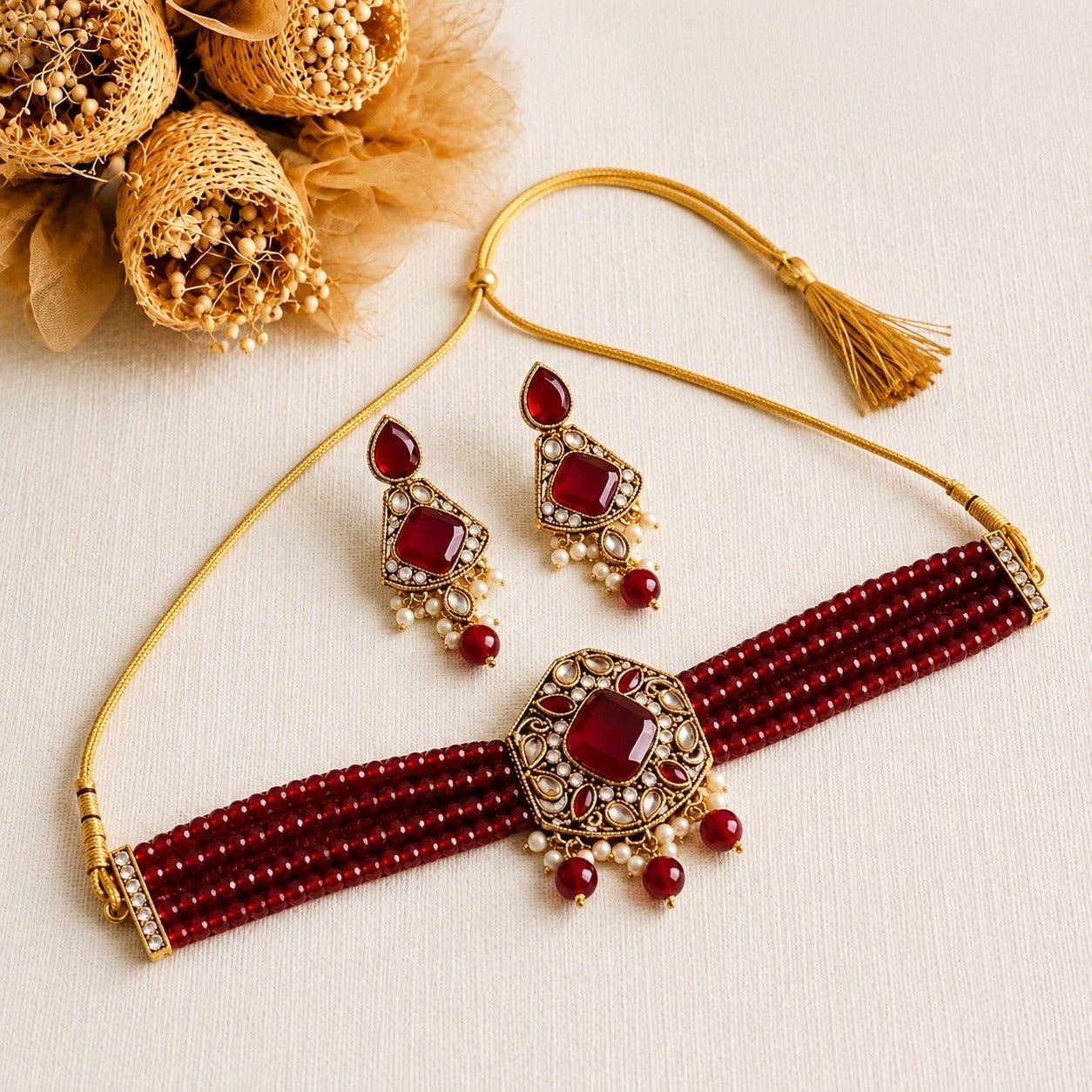Egyptian Uncut Diamond Choker