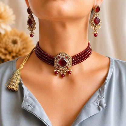 Egyptian Uncut Diamond Choker