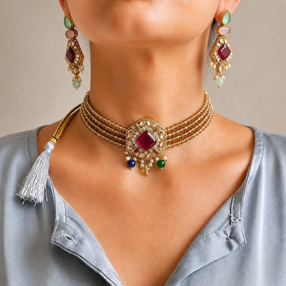 Egyptian Uncut Diamond Choker