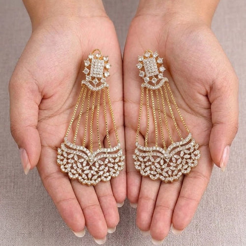 The Nizam's Gilded Cascades Chandelier Earrings