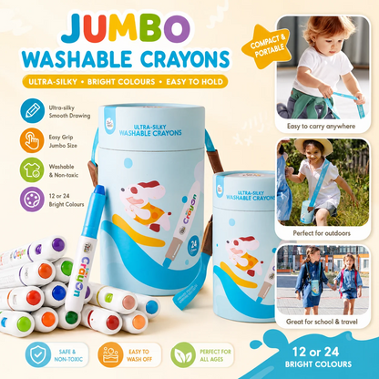 Silky Artist Crayons® Washable Colouring + Darker Colours