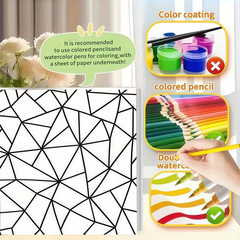 Satisfying Patterns Coloring Book