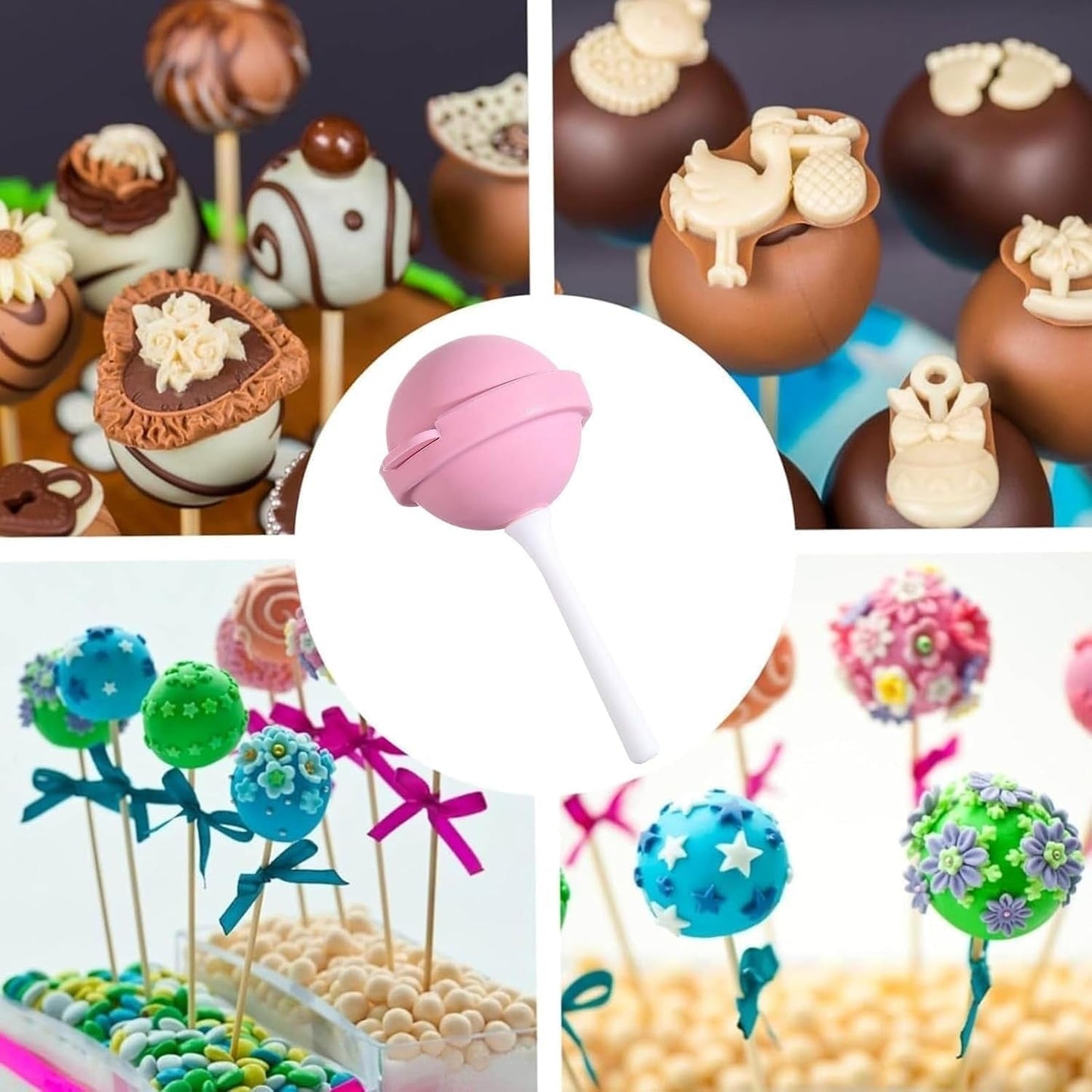 Lollipop Ice Cream Mold Homemade Reusable Popsicle Maker With Sticks