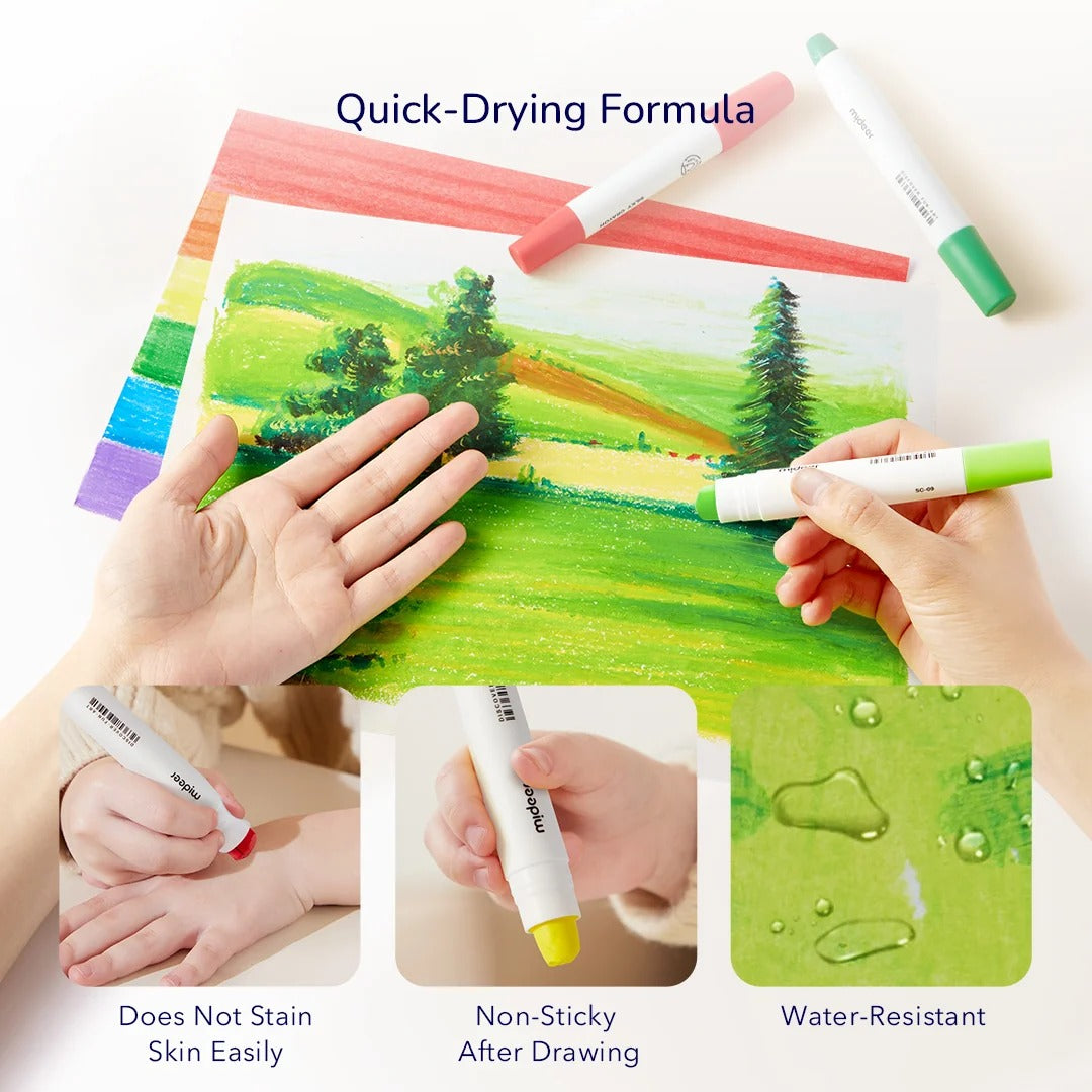 Silky Artist Crayons® Washable Colouring + Darker Colours