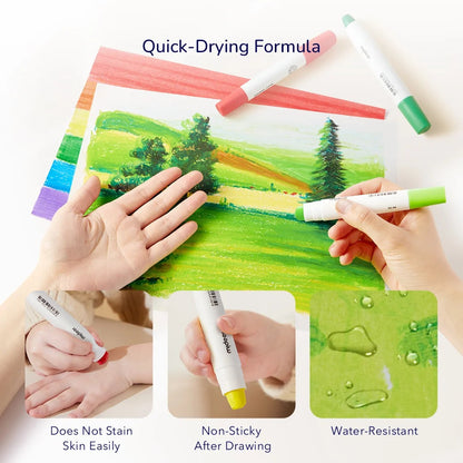 Silky Artist Crayons® Washable Colouring + Darker Colours