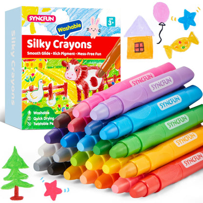Silky Artist Crayons® Washable Colouring + Darker Colours