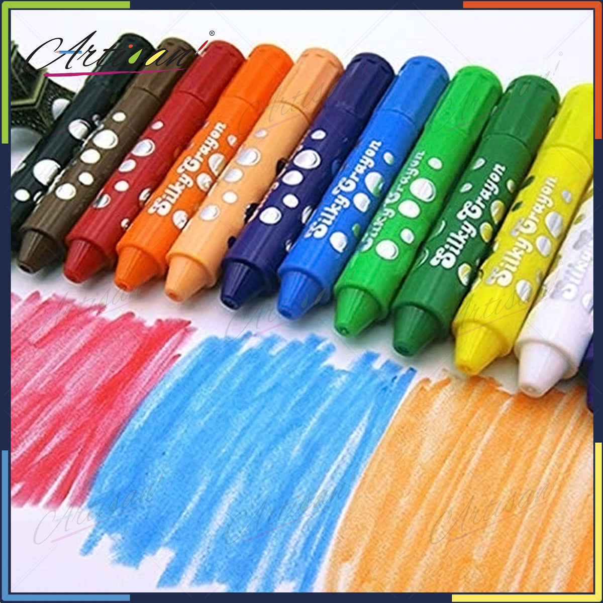 Silky Artist Crayons® Washable Colouring + Darker Colours