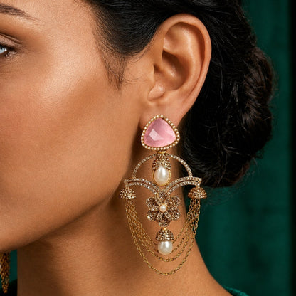 Zevar Royal Chain Earrings