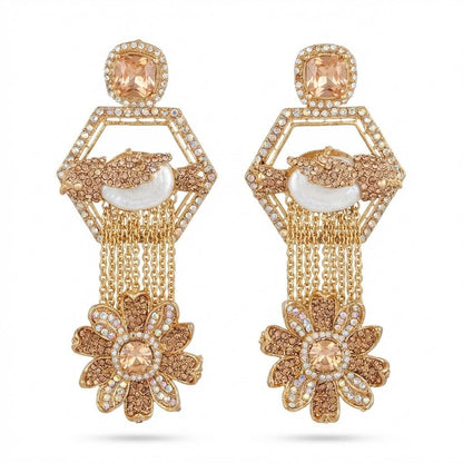 The Royal Hummingbird Garden Drop Earrings
