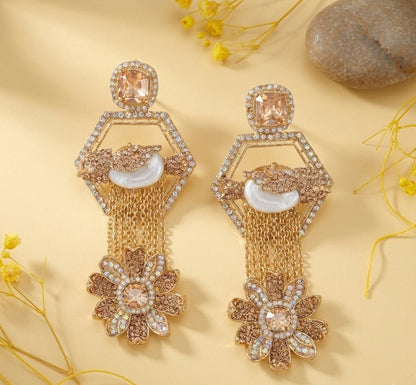 The Royal Hummingbird Garden Drop Earrings